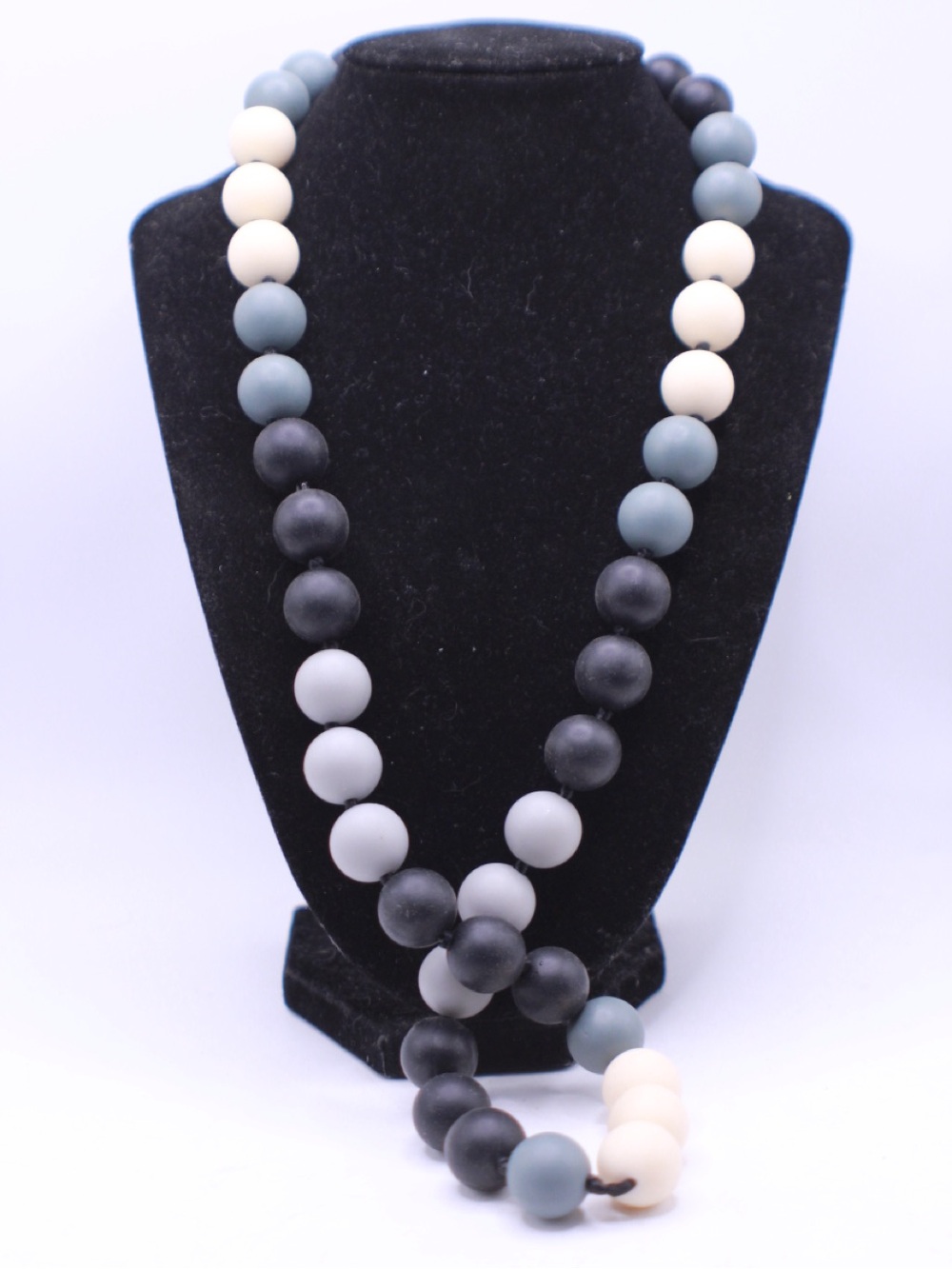 Chewable beads Neutral Multi-Color Beaded Sensory Necklace
